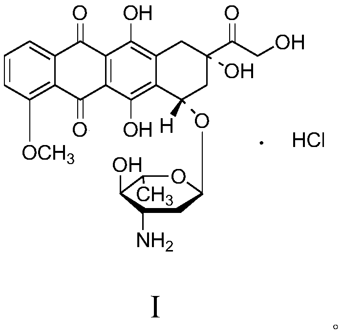 A kind of epirubicin hydrochloride intermediate compound v