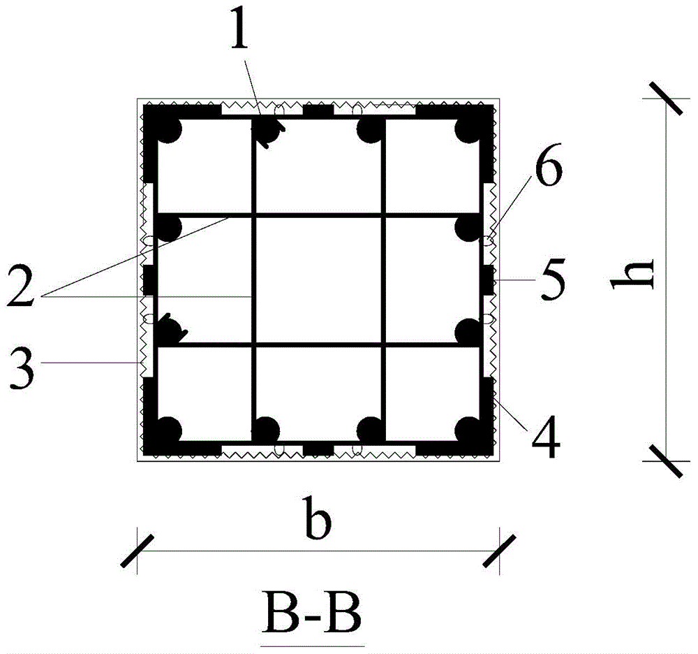 Reinforced concrete frame joint area plus steel plate and steel wire mesh wrapped reinforcement structure and preparation method