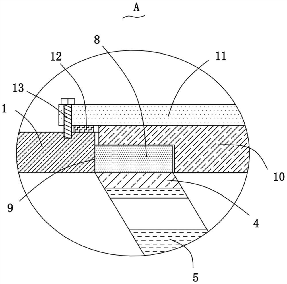 Tail gas dust removal device for engineering machinery