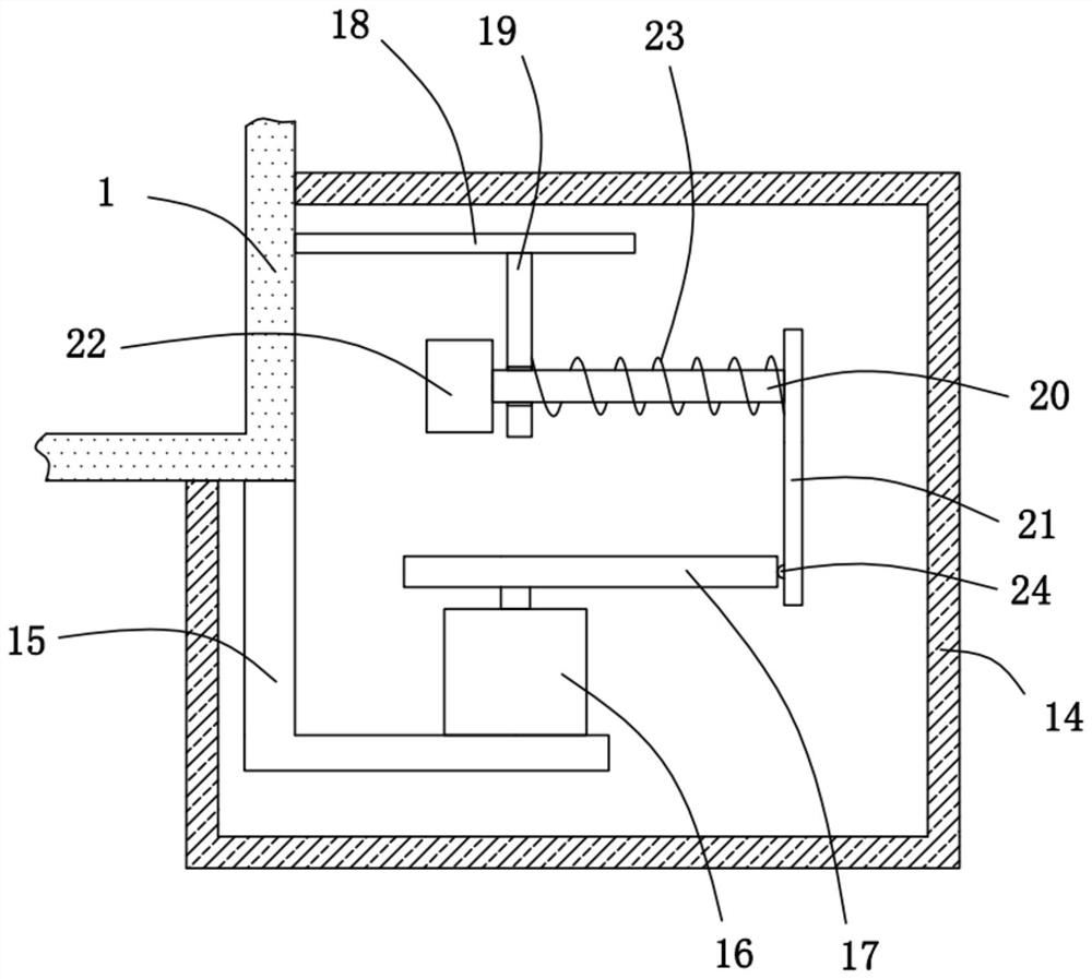 Tail gas dust removal device for engineering machinery