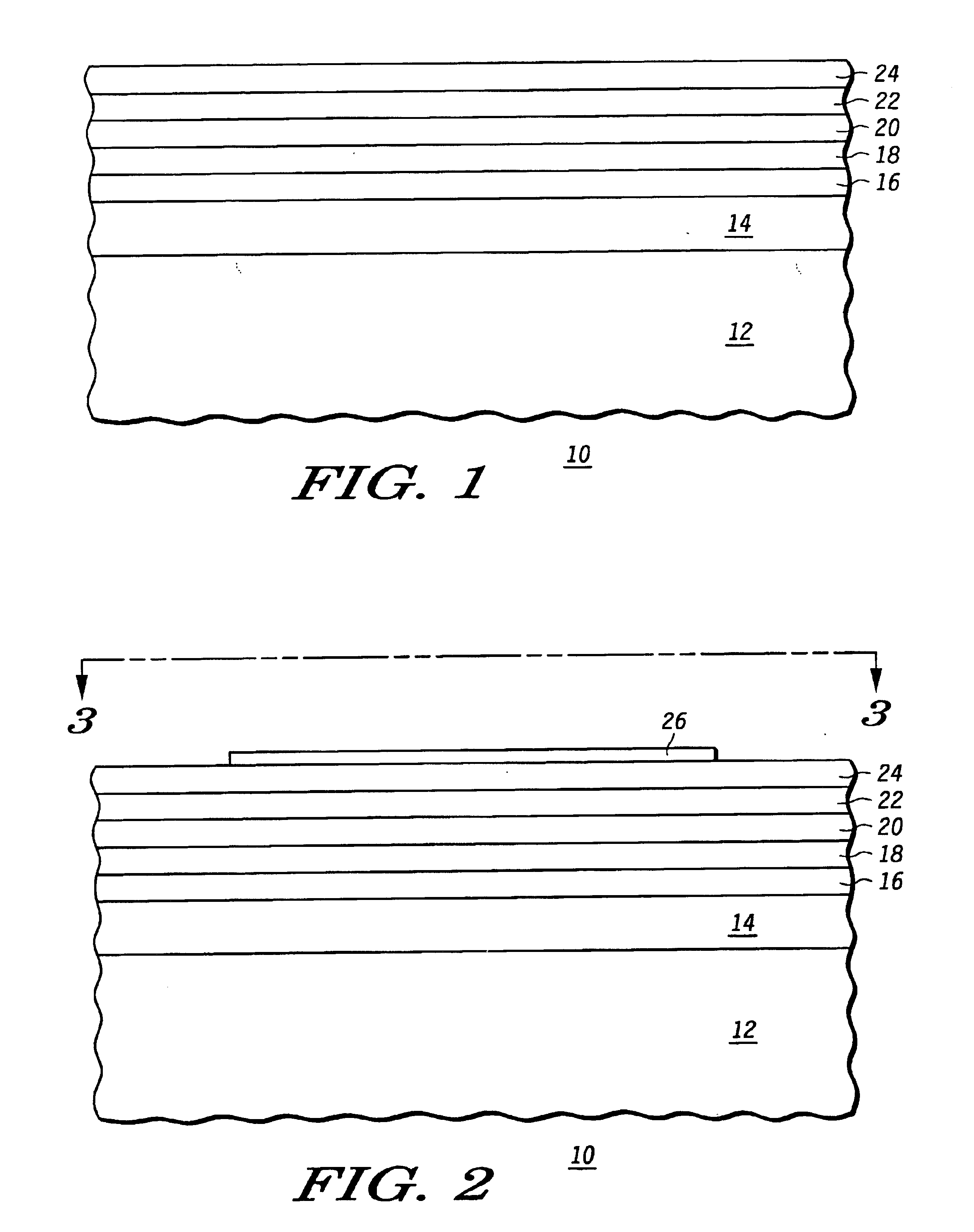 Method of forming a transistor having multiple channels