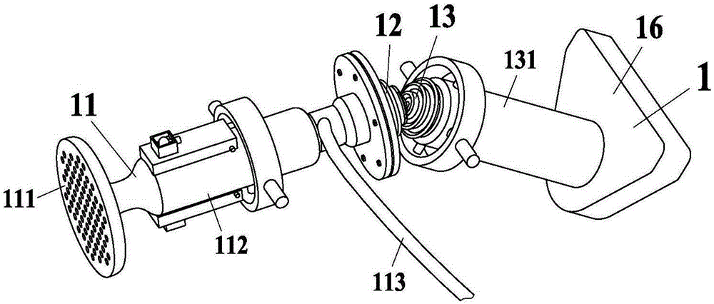 Spherical gear engaged automatic shower equipment