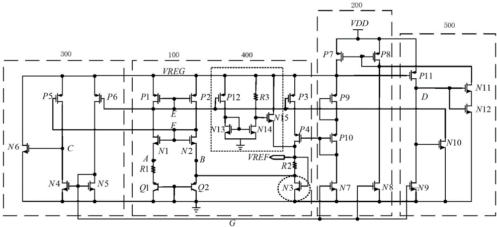 A CMOS Bandgap Reference Circuit Based on Negative Feedback