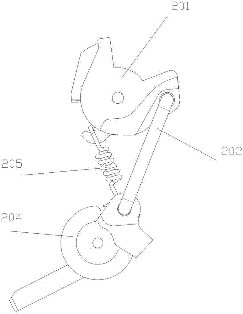 Improved structure of miniature circuit breaker operating mechanism