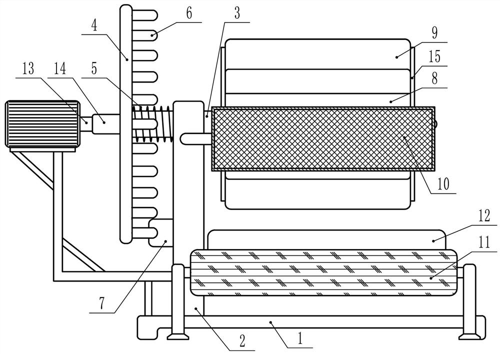 Farfalle double-sided flour applying anti-sticking connecting material device