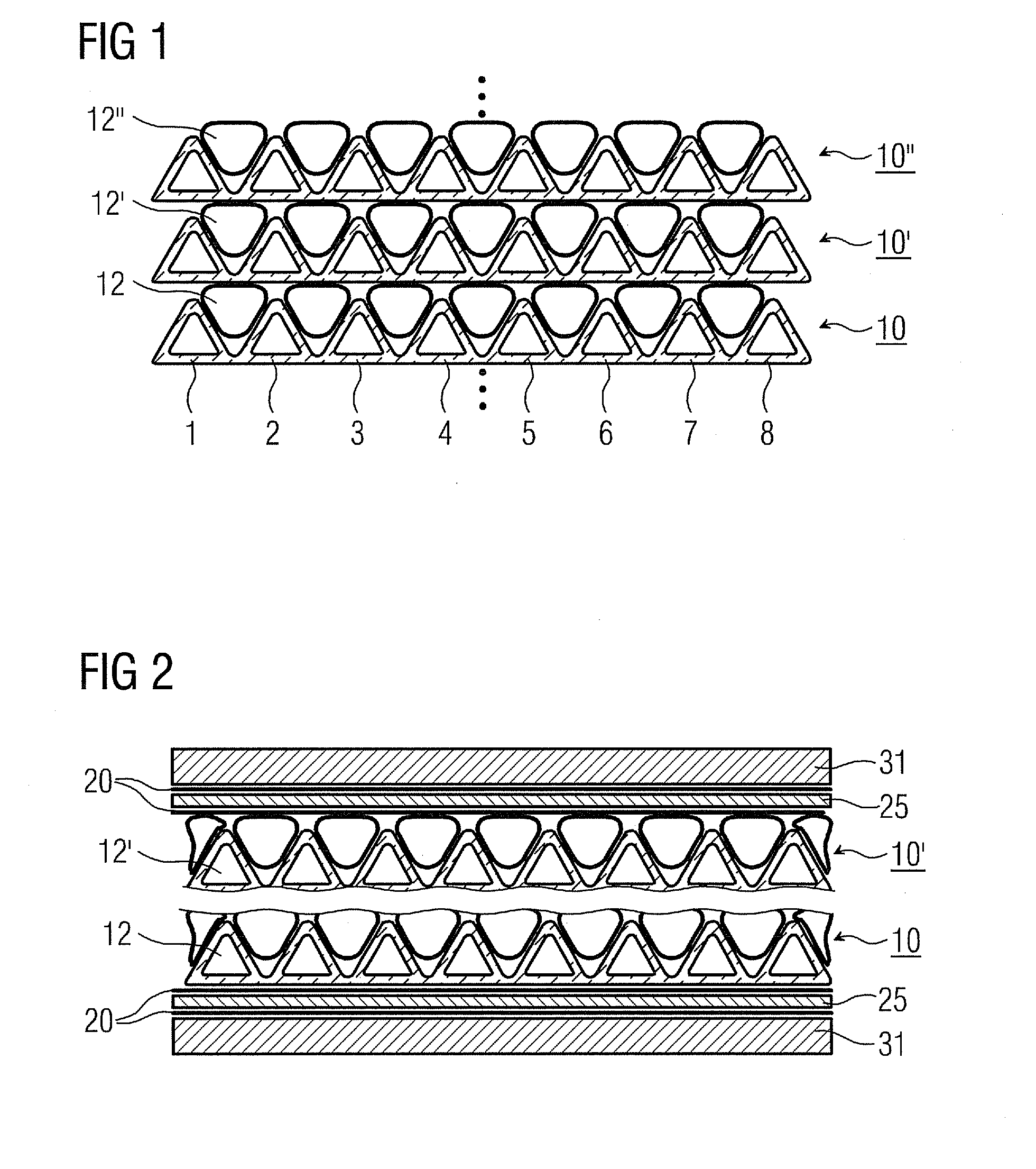 Aid for Electrical Contacting of High-Temperature Fuel Cells and Method for Production Thereof