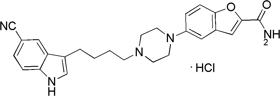 Preparation method of antidepressant drug-vilazodone