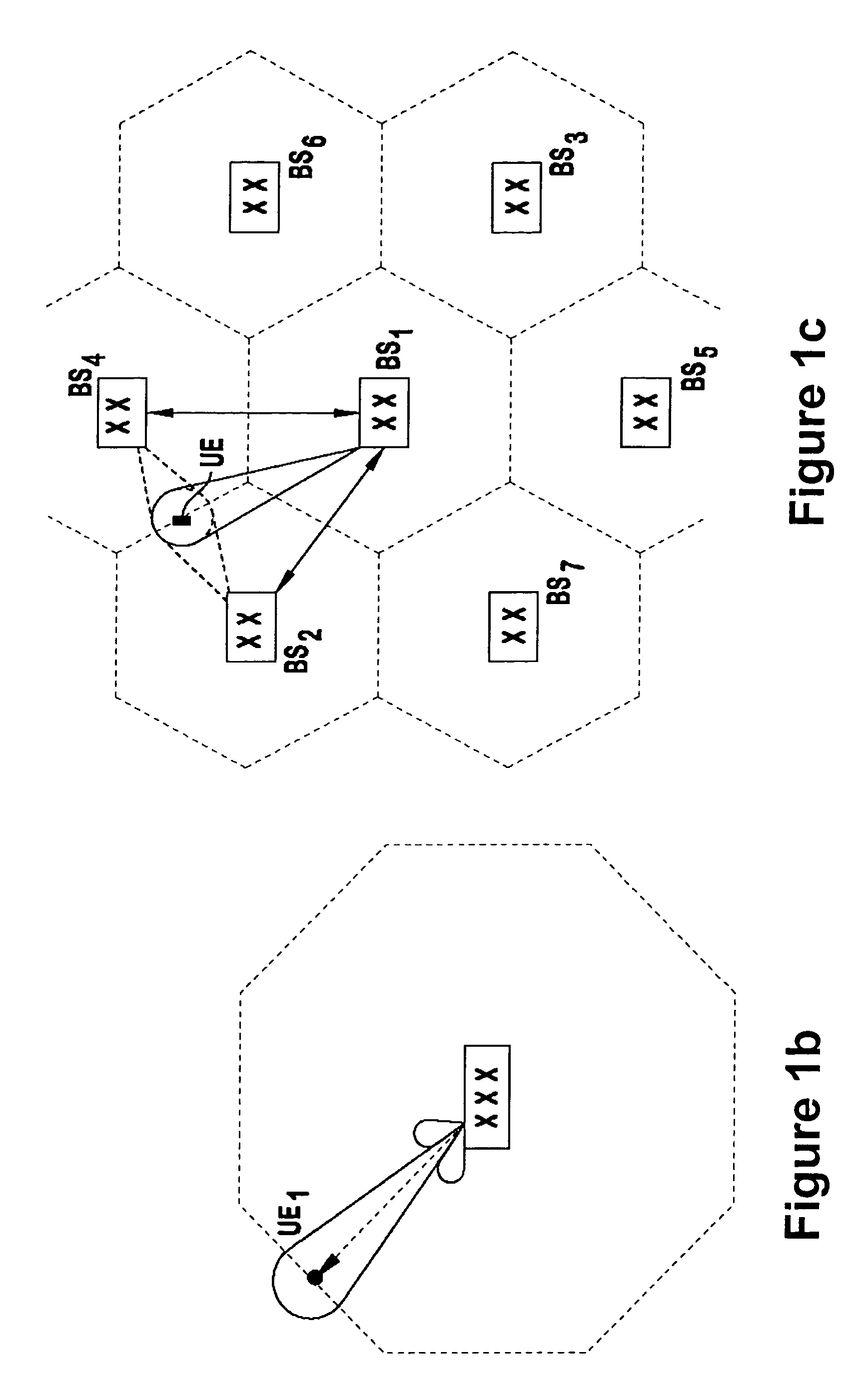 Mobile communications system and method for providing common channel coverage using beamforming antennas