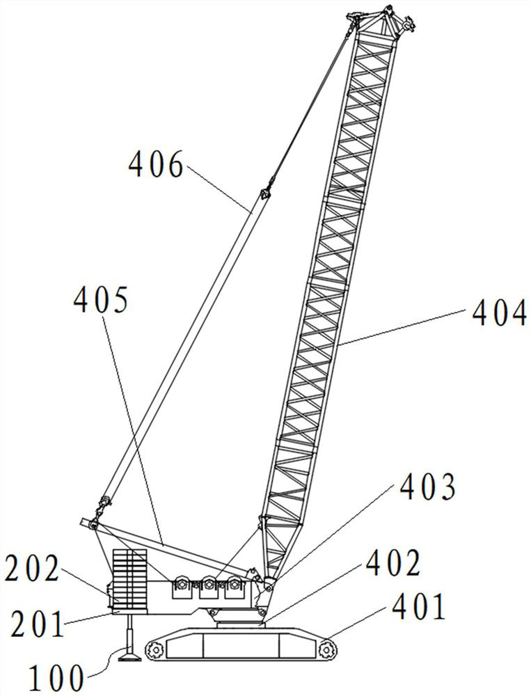 Counterweight device and crane