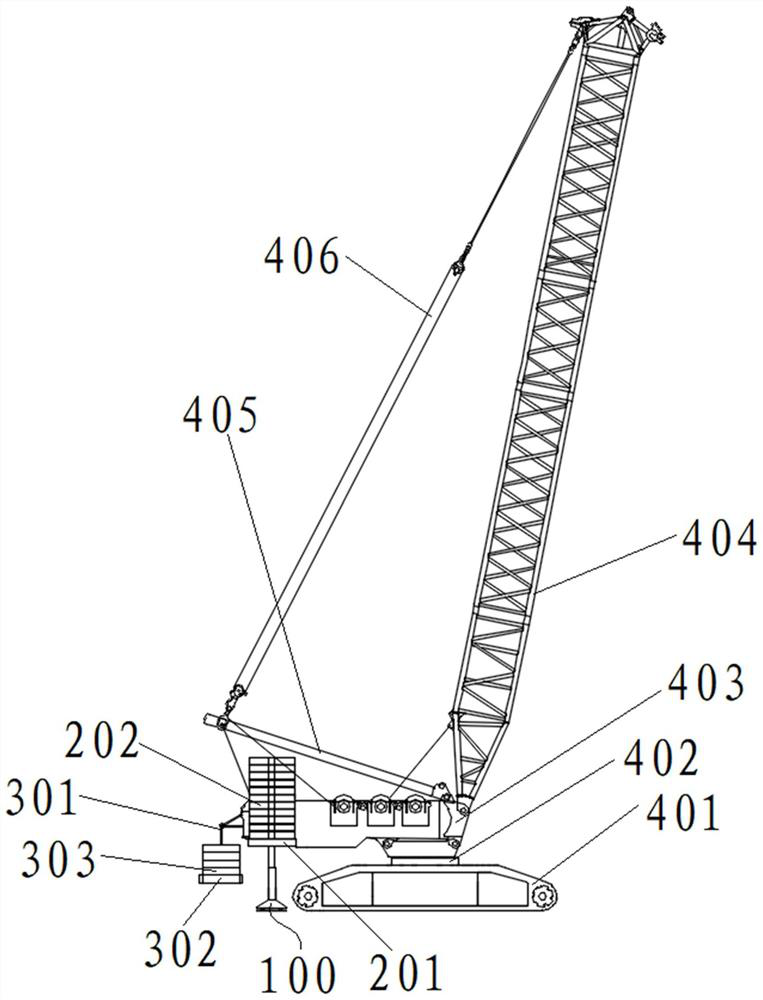 Counterweight device and crane