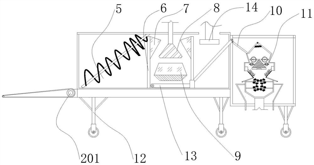 A multi-stage fine crushing type construction waste crusher