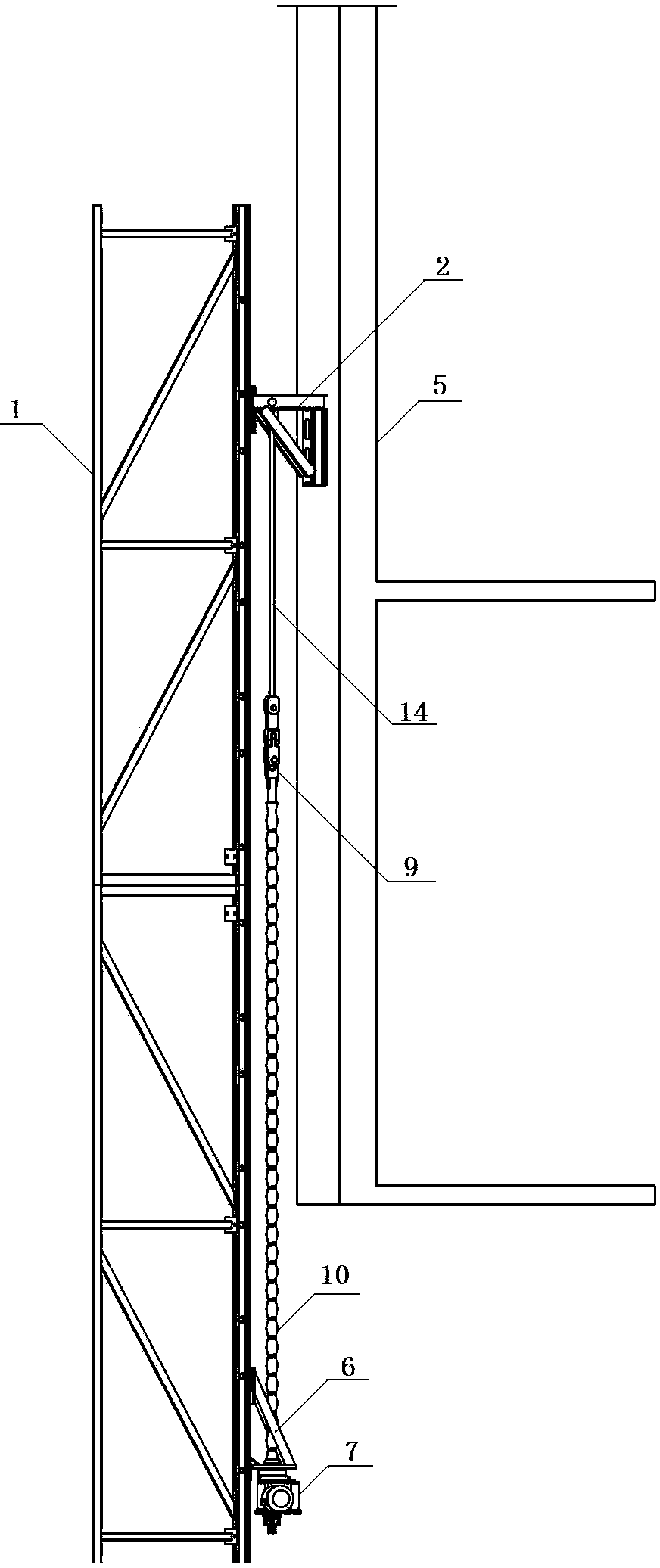 Lifting scaffold electric lifting mechanism