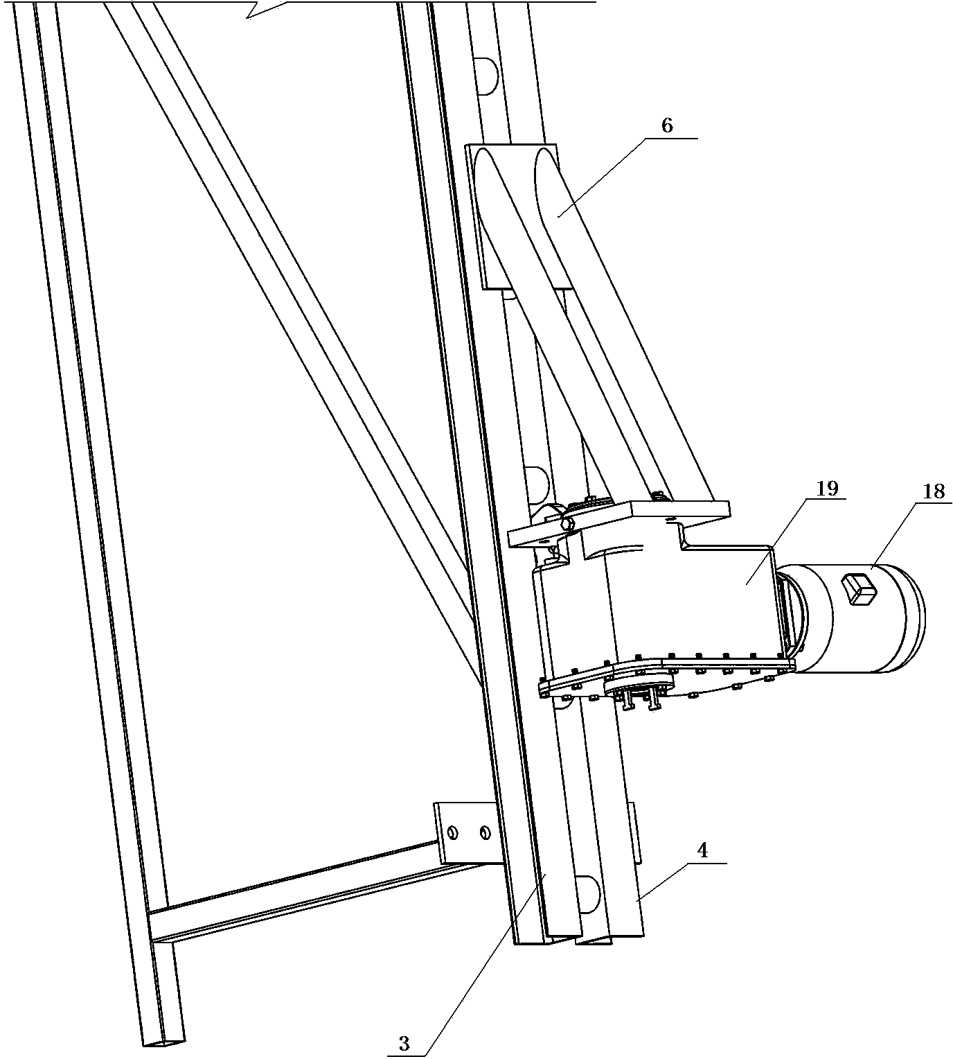 Lifting scaffold electric lifting mechanism
