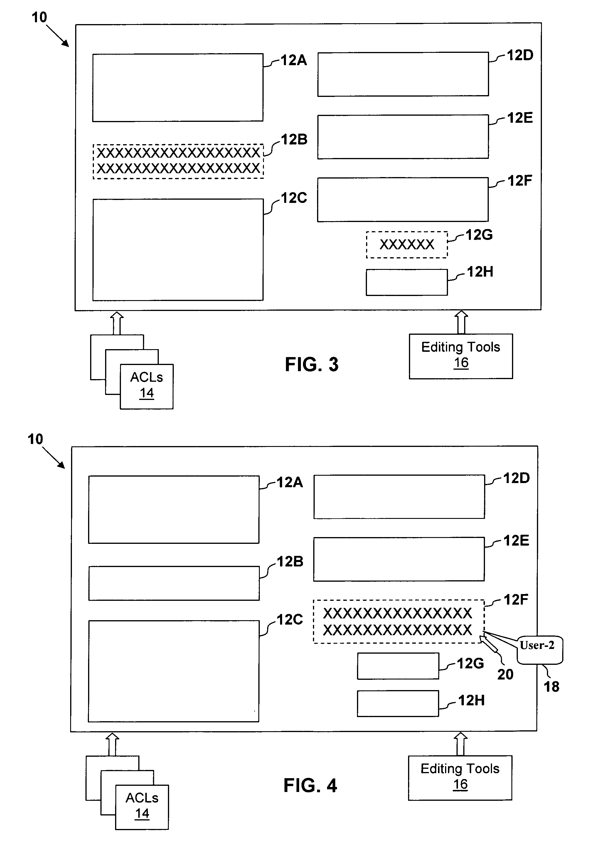 Method, system, and computer program product for dynamic field-level access control in shared documents