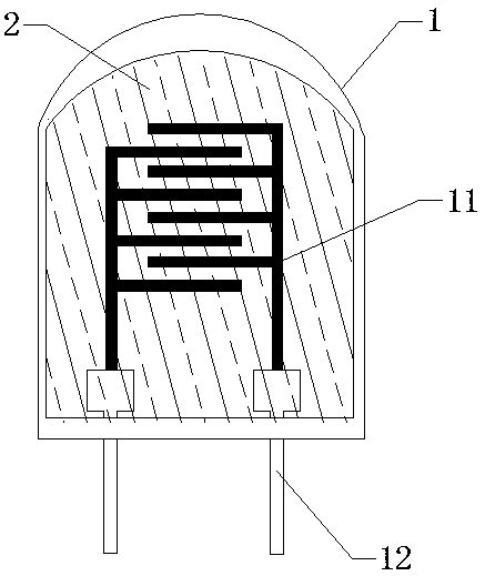 A kind of preparation method of resistance type humidity sensitive sensor element