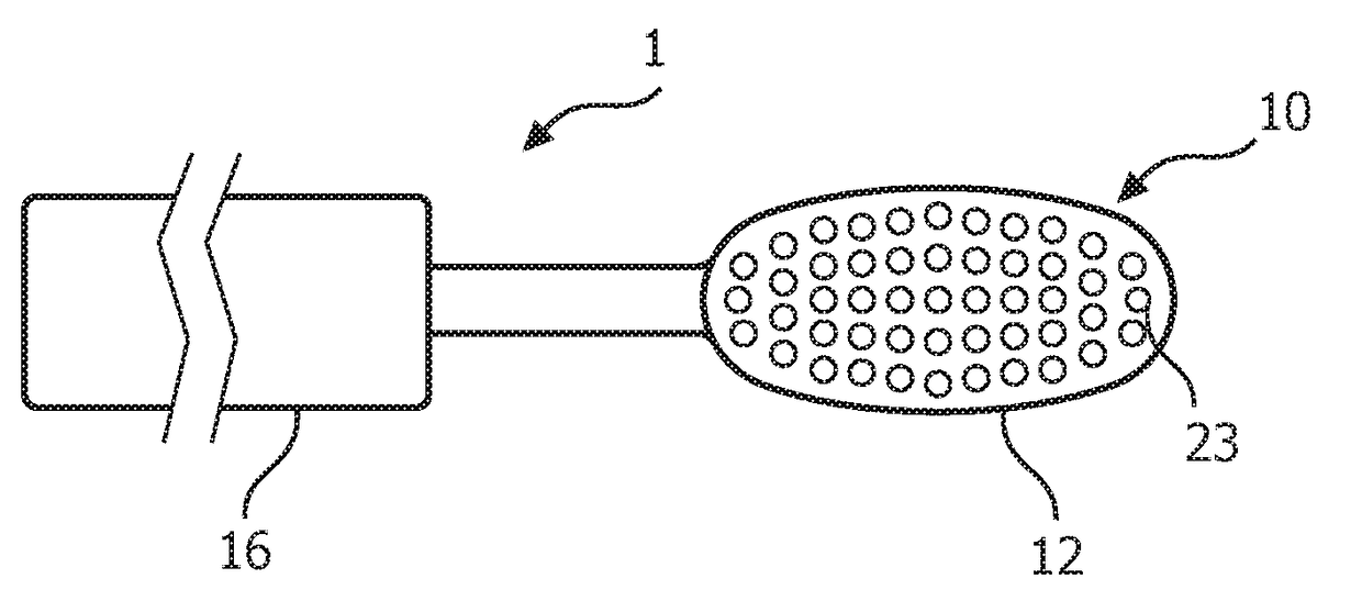 Resonance tuning of the bristle structure for a power toothbrush