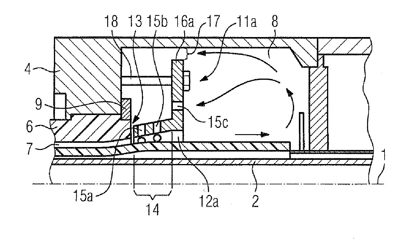 High-voltage power switch with a switch gap