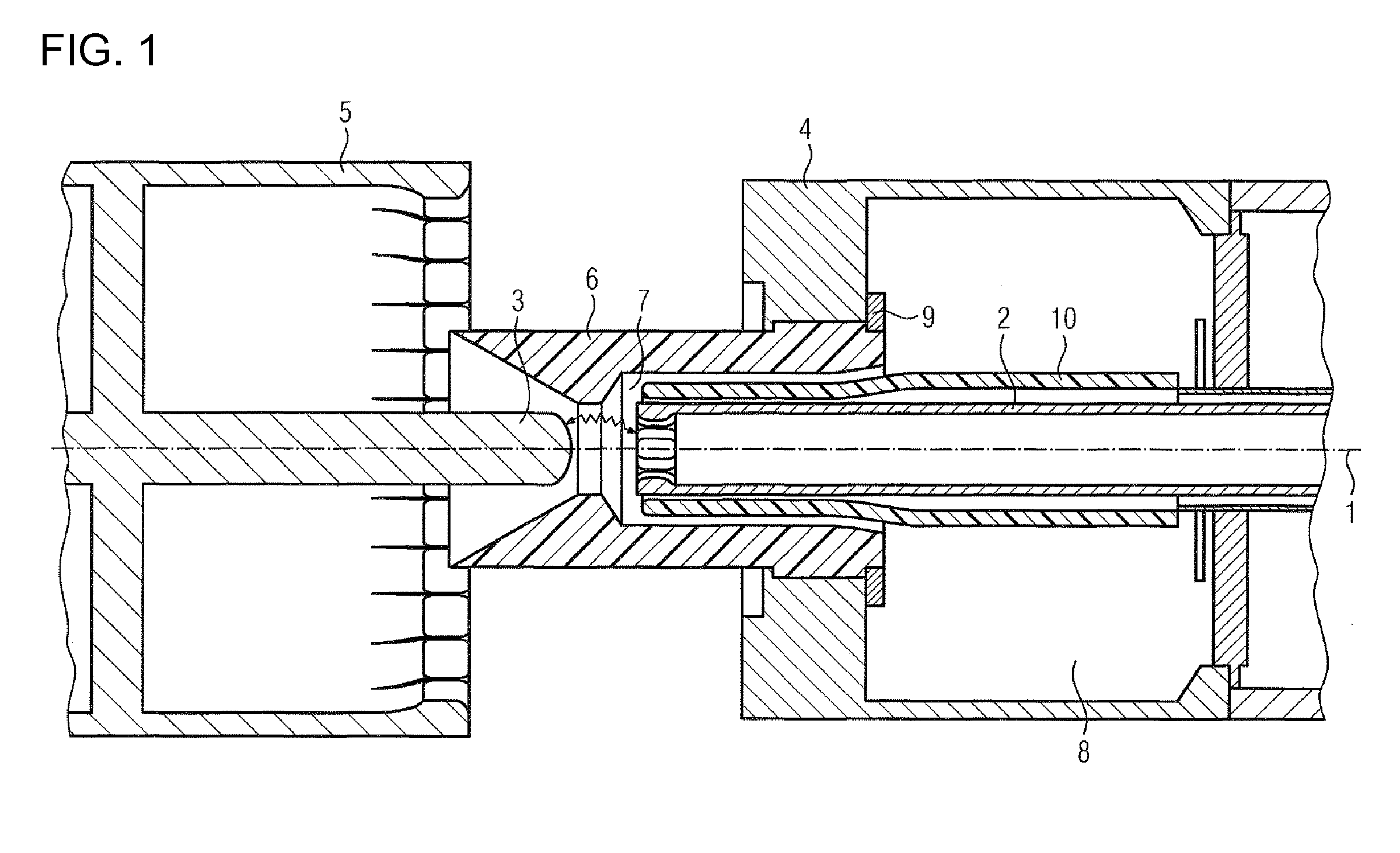 High-voltage power switch with a switch gap