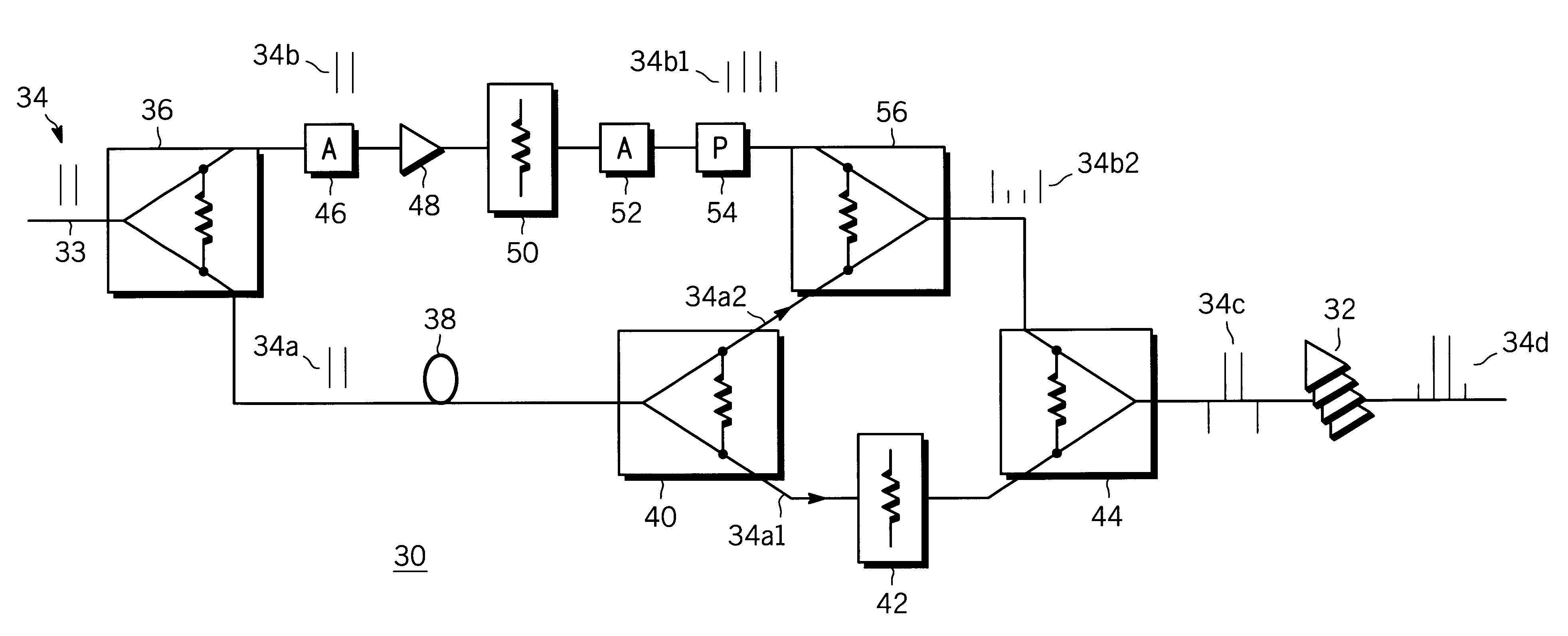 Power amplifier array with same type predistortion amplifier