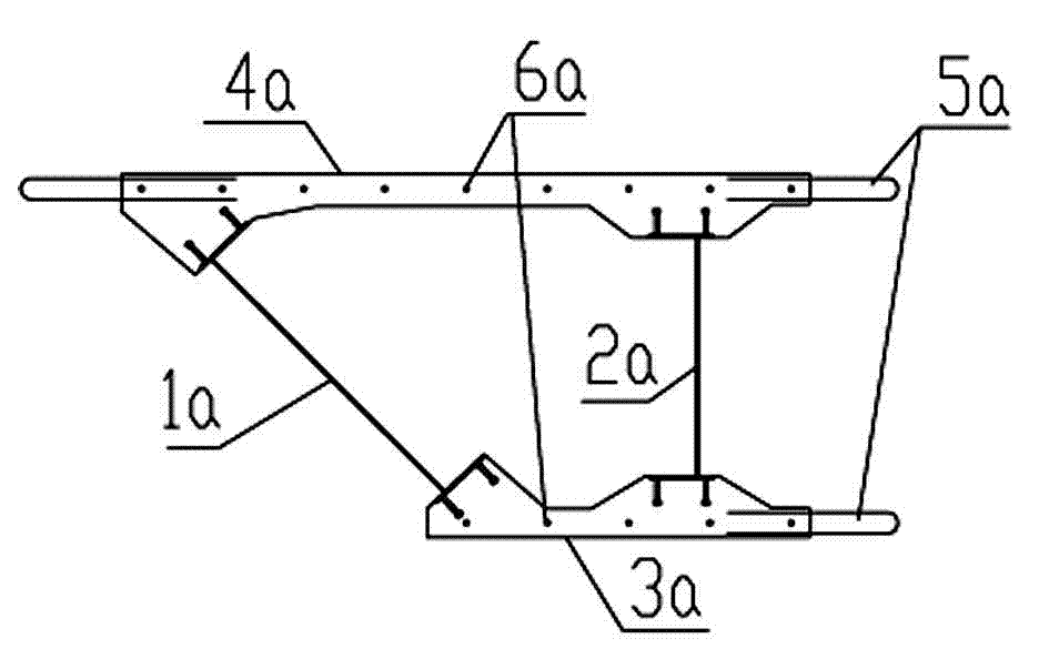 Construction method for fabricated type corrugated steel inclined web combined beam