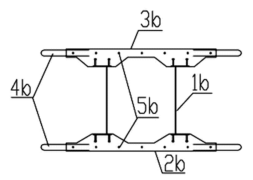Construction method for fabricated type corrugated steel inclined web combined beam