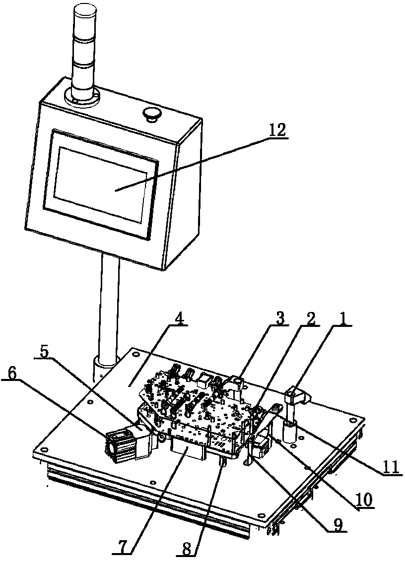 Shifting force detecting, positioning and clamping device of gear pawl lever, and shifting force detection and correction method of gear pawl lever