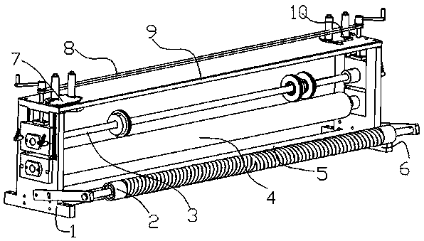 A forming device for pe film embossing