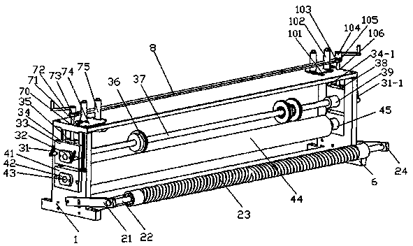 A forming device for pe film embossing