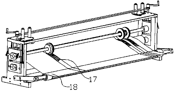 A forming device for pe film embossing