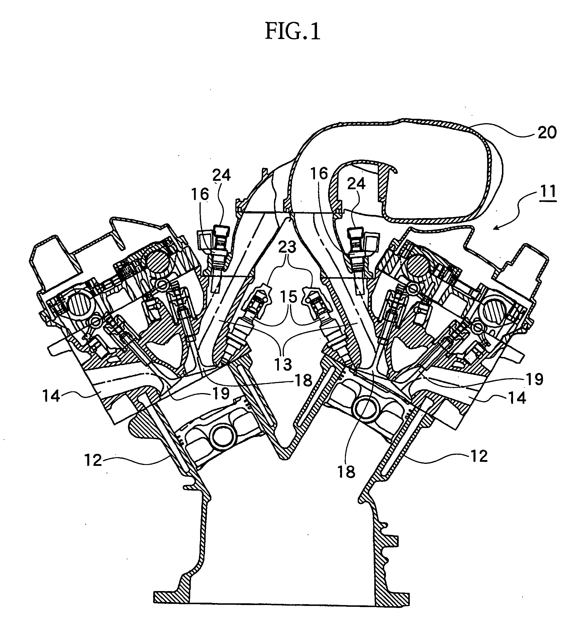 Internal combustion engine provided with double system of fuel injection
