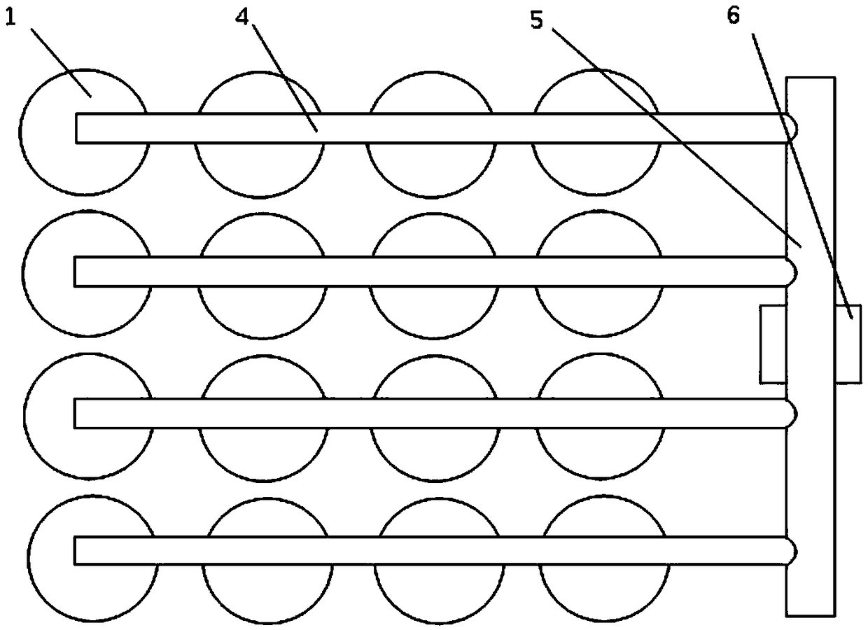 A high-power array low-concentration gas pulse combustion method and device