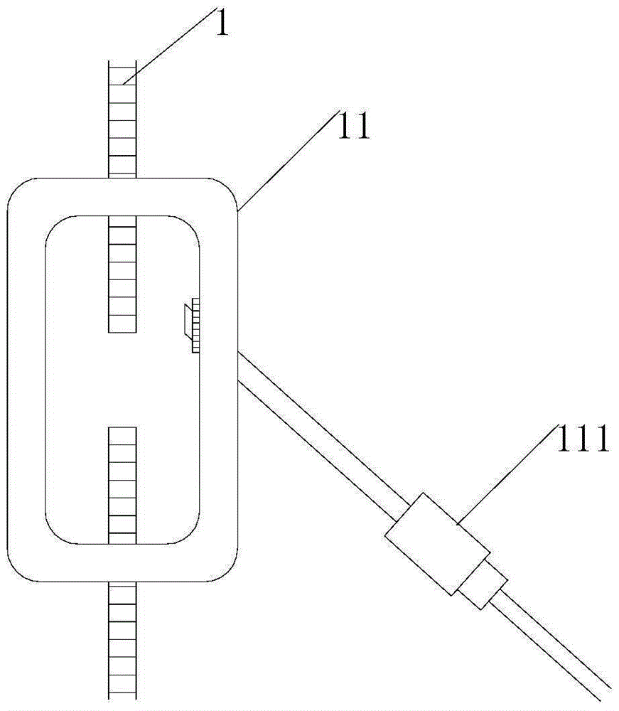 Vibration reducing device for restraining wind-induced vibration of lifting rod of large-span suspension bridge