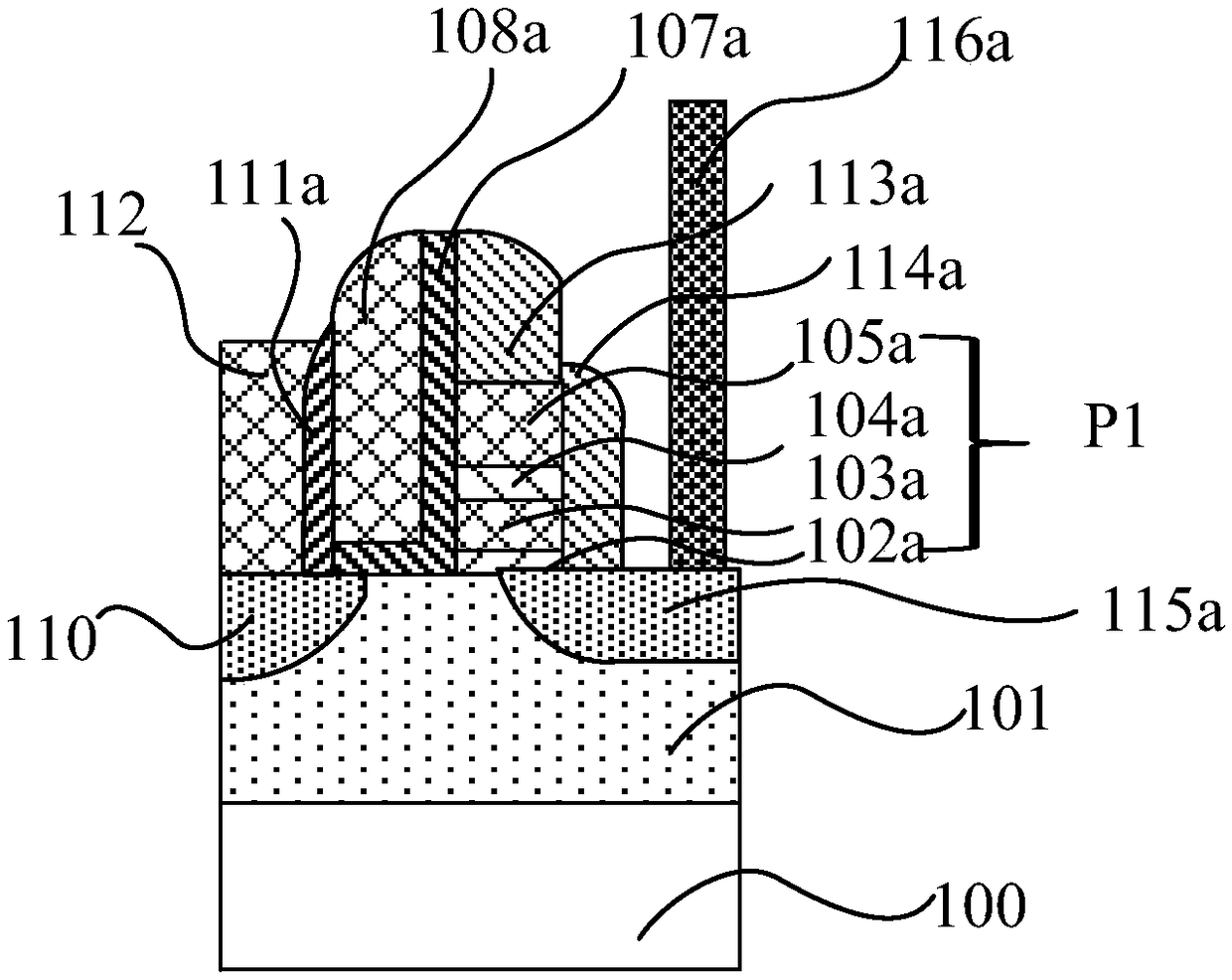 Operating method for P channel flash memory unit