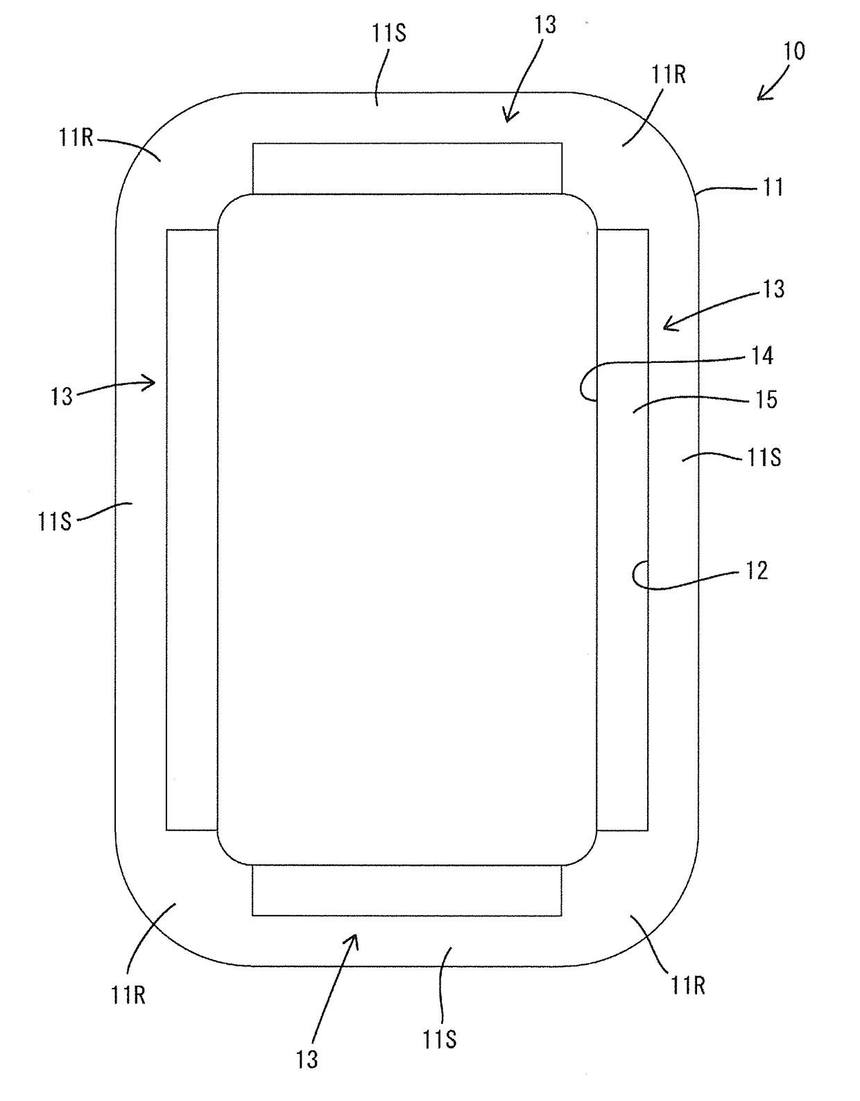 Resilient shielding member for device