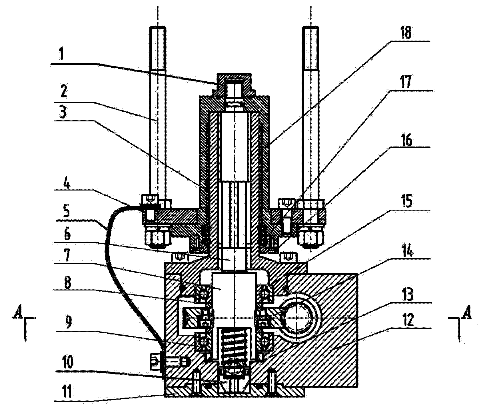 Electric actuator for actively adjusting main reflection face of large-size radio telescope