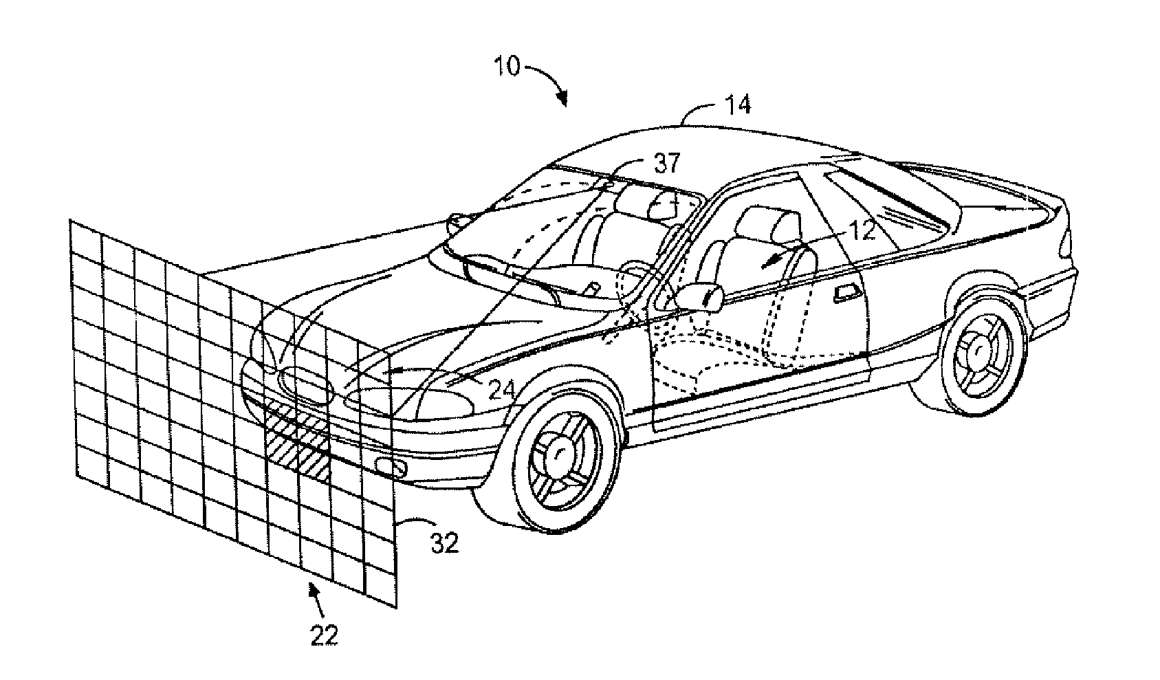 Anti-blinding system for a vehicle