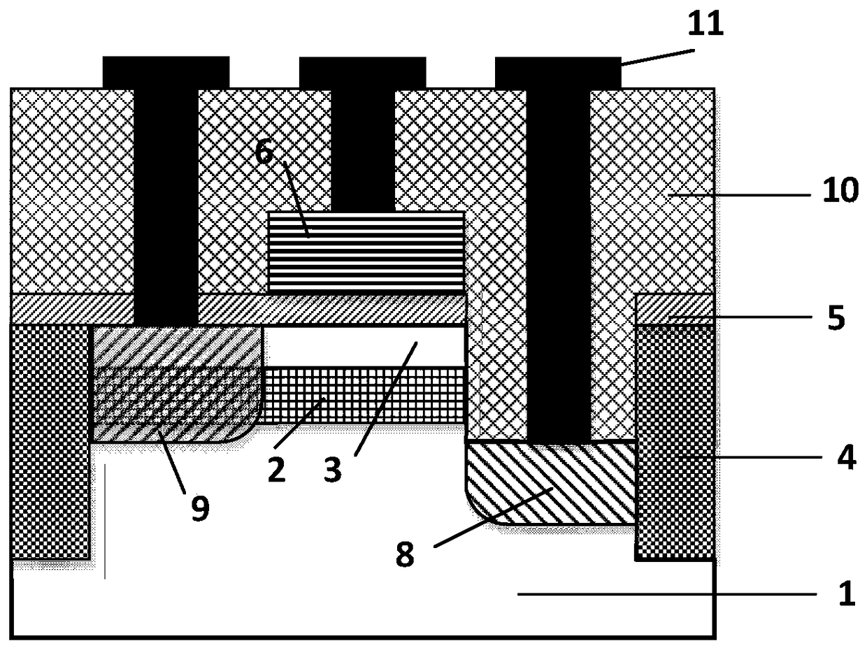 A kind of tunneling field effect transistor and its preparation method