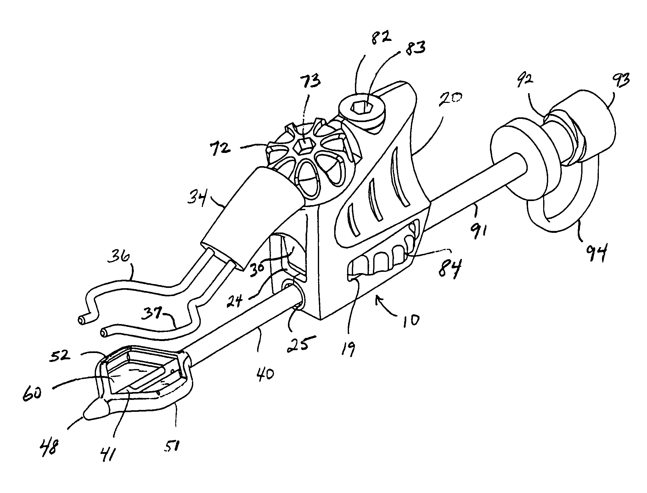 Device and method for performing multiple anastomoses