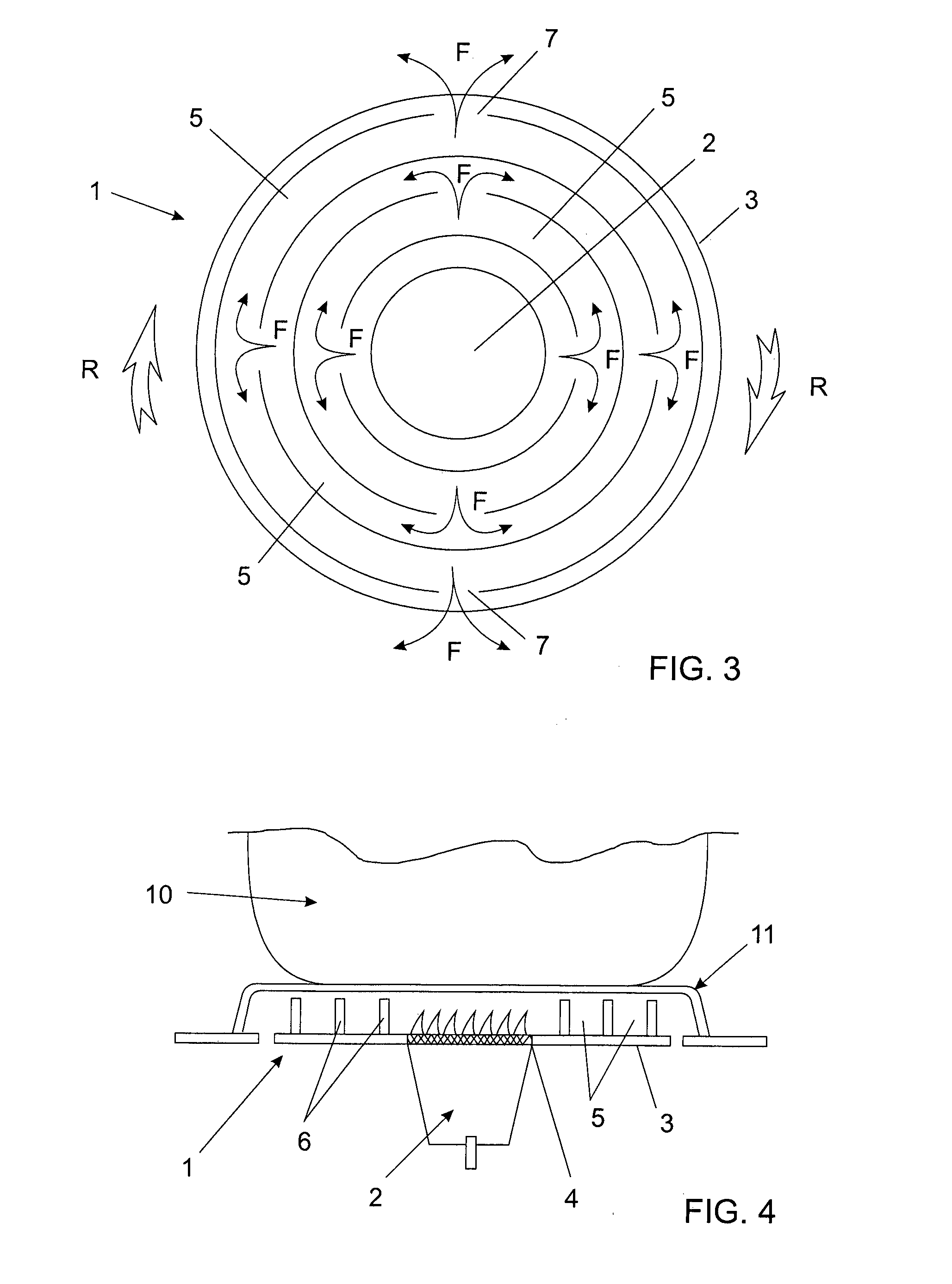 Gas flow directing device for burners of cooking appliances
