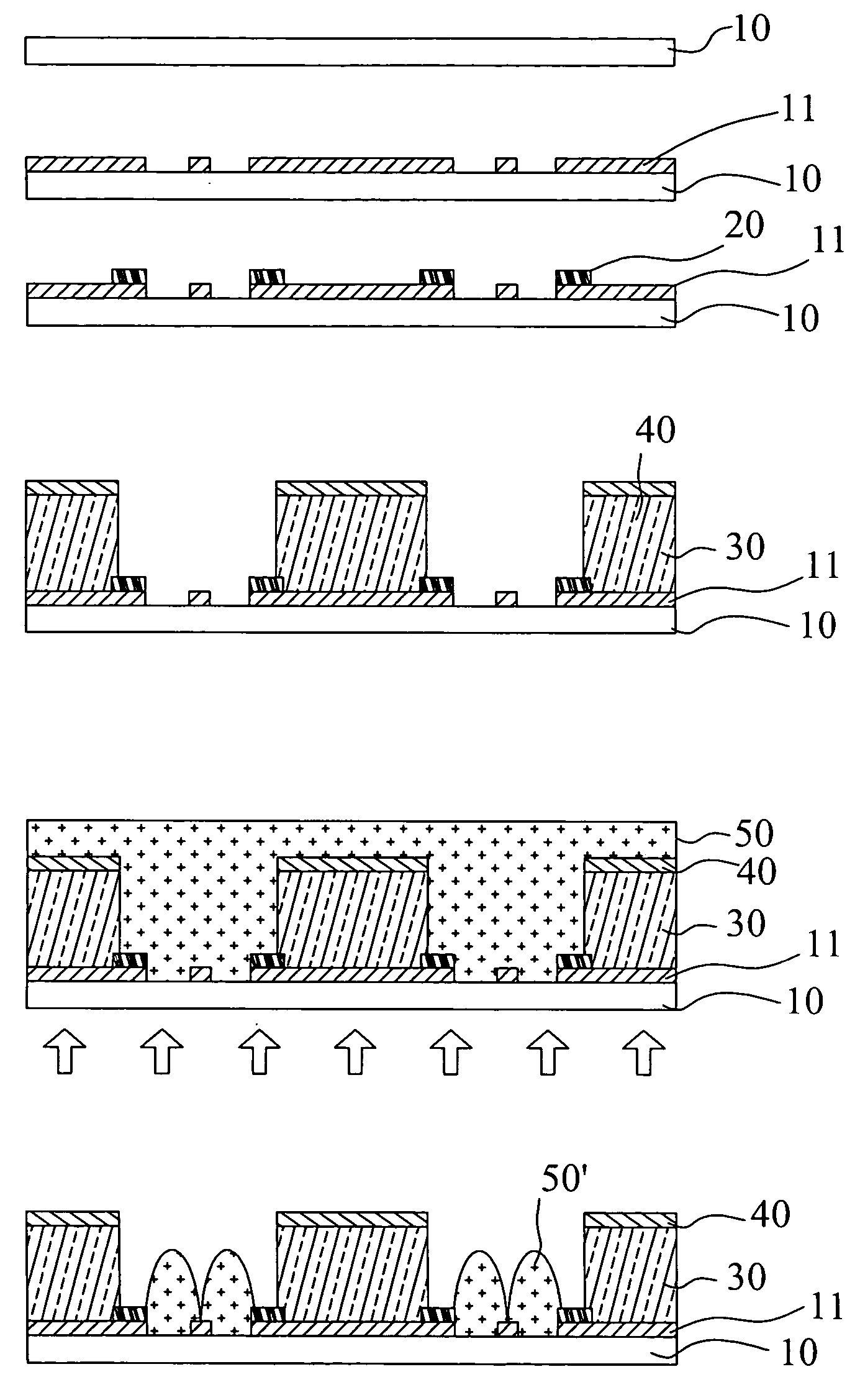 Carbon nanotube field emitter array and method for fabricating the same