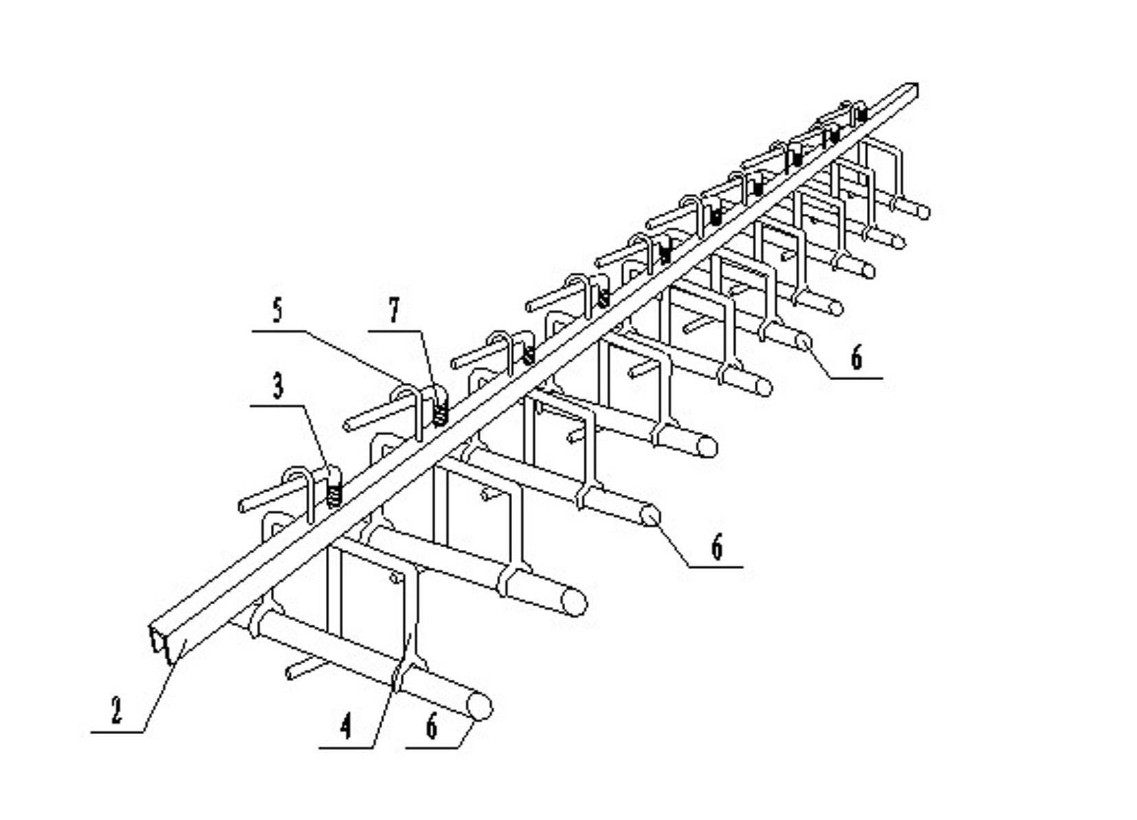 Positioning support for dowel bars at concrete pavement joints