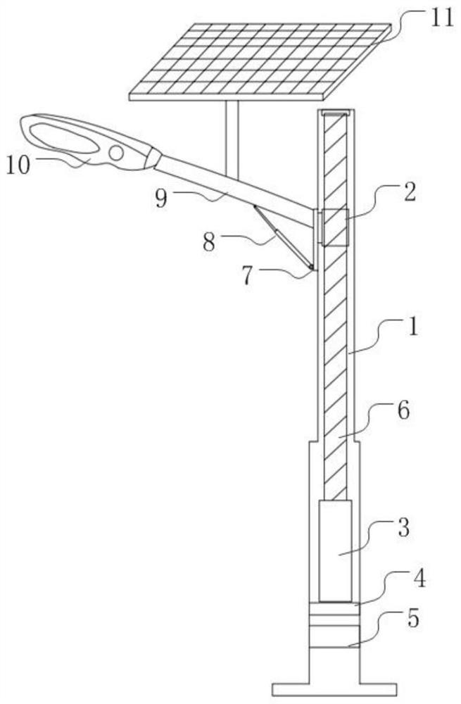 Remotely-controlled lifting street lamp