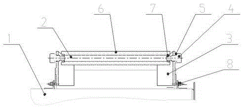 Steel wire rope supporting device