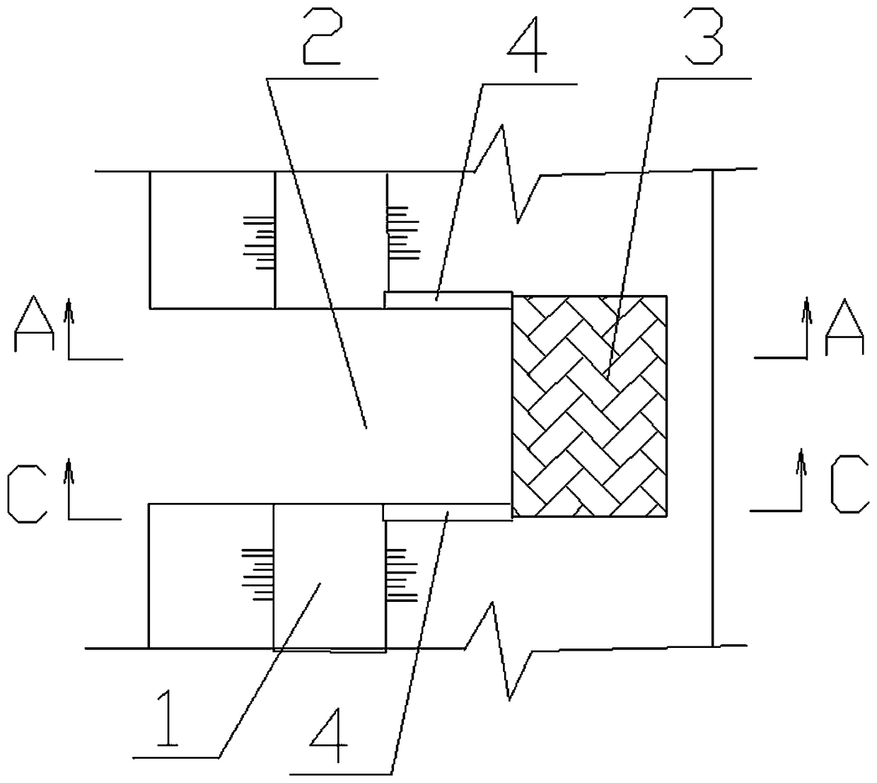 Hydrophilic platform with flood proofing function and automatically retracting function