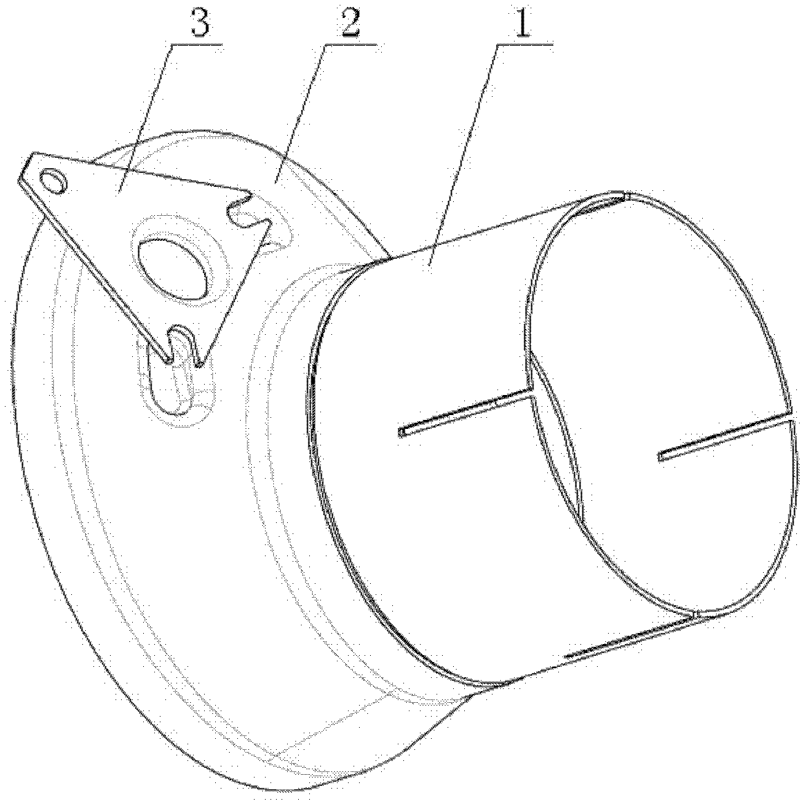 Connection device and integrated SCR (selective catalytic reduction) catalytic muffler