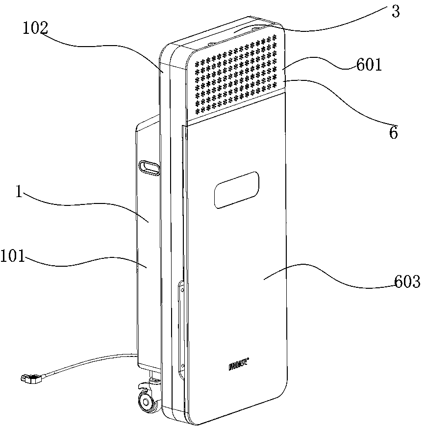 Negative-ion emission device with air purifying function