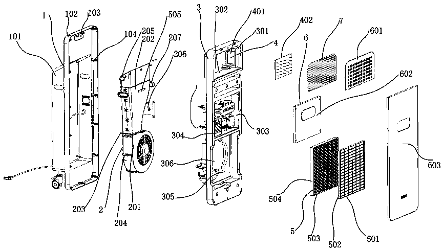 Negative-ion emission device with air purifying function