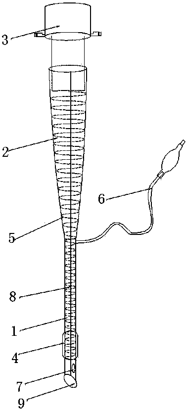 Lengthened fracturing resistant and pressing resistant type trachea cannula with expansion end