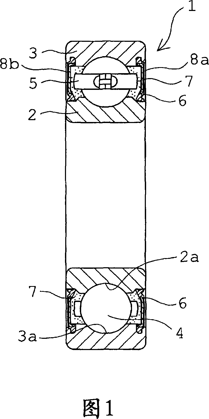 Grease composition, bearing prelubricated with grease, and rotation-transmitting apparatus with built-in one-way clutch