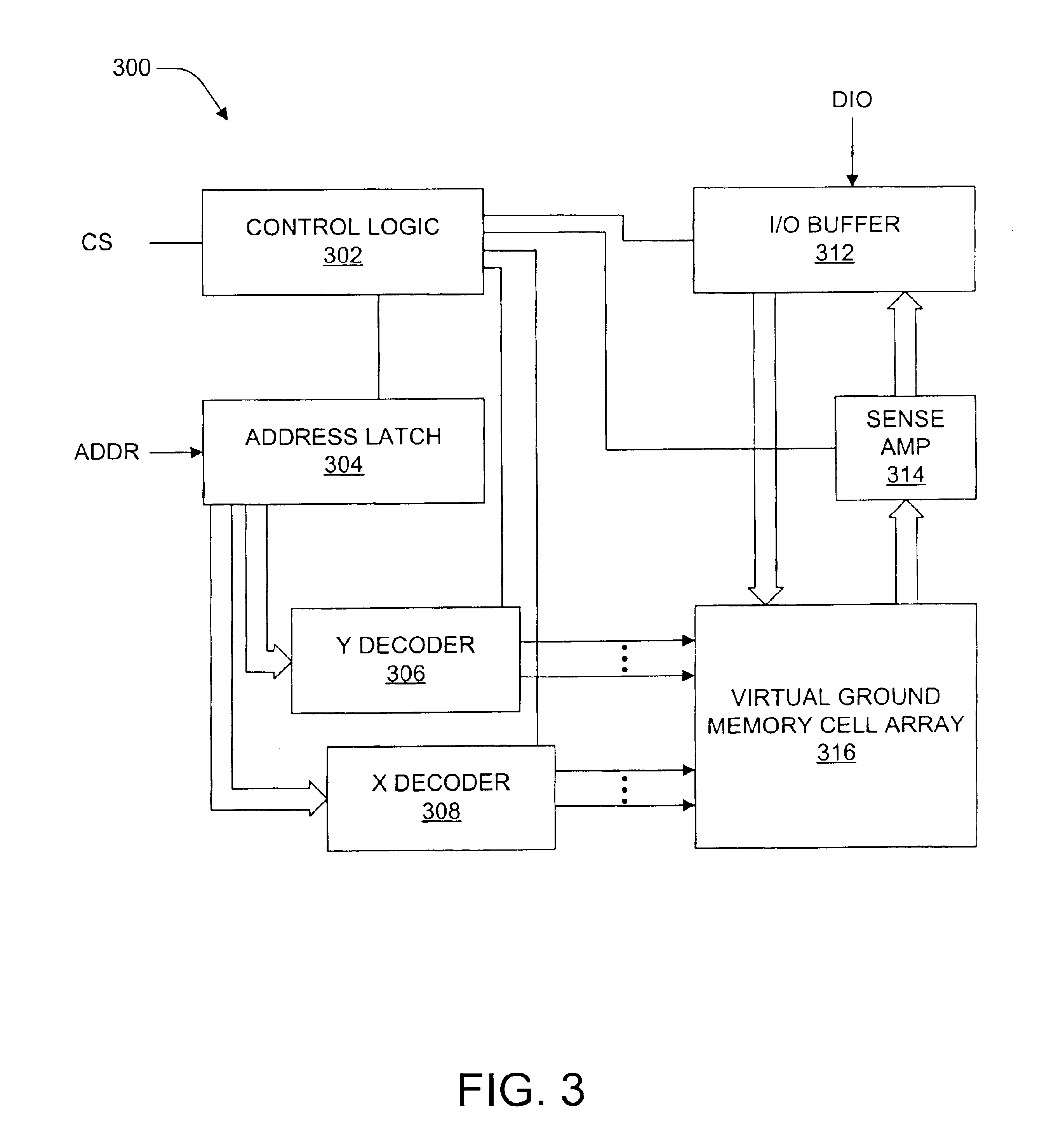 Virtual ground nonvolatile semiconductor memory array architecture and integrated circuit structure therefor